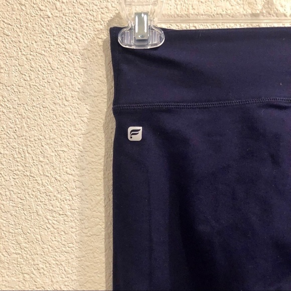 Fabletics Navy Blue Mesh Leggings - Picture 3 of 9